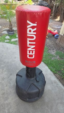 Boxing bag and gloves