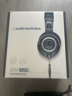 Audio Technica ATH-M50x gold plated Professional Monitor Headphones