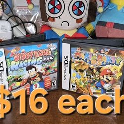 Nintendo Ds Games Diddy Kong Mario Party $16 Each 