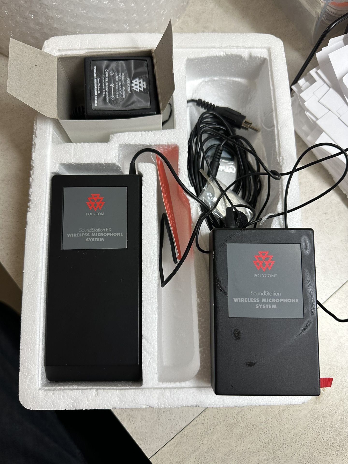 Polycom Soundstation EX 2 Channel Wireless Microphone System 