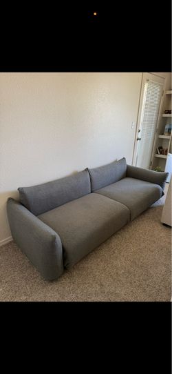 Modern 89” Grey Sofa