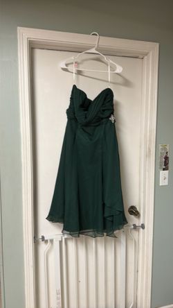 Brand : bridal dress , Size 14 , Color hunter green