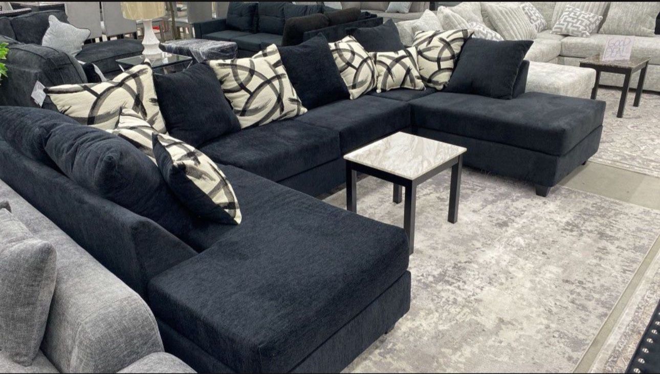 New Double Chase Sectional With Free Delivery 