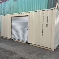 20ft Shipping Container w/ Custom Side Roll-Up Door – Easy Access!