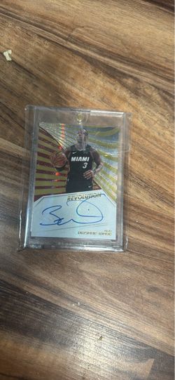 Dwayne wade card signed