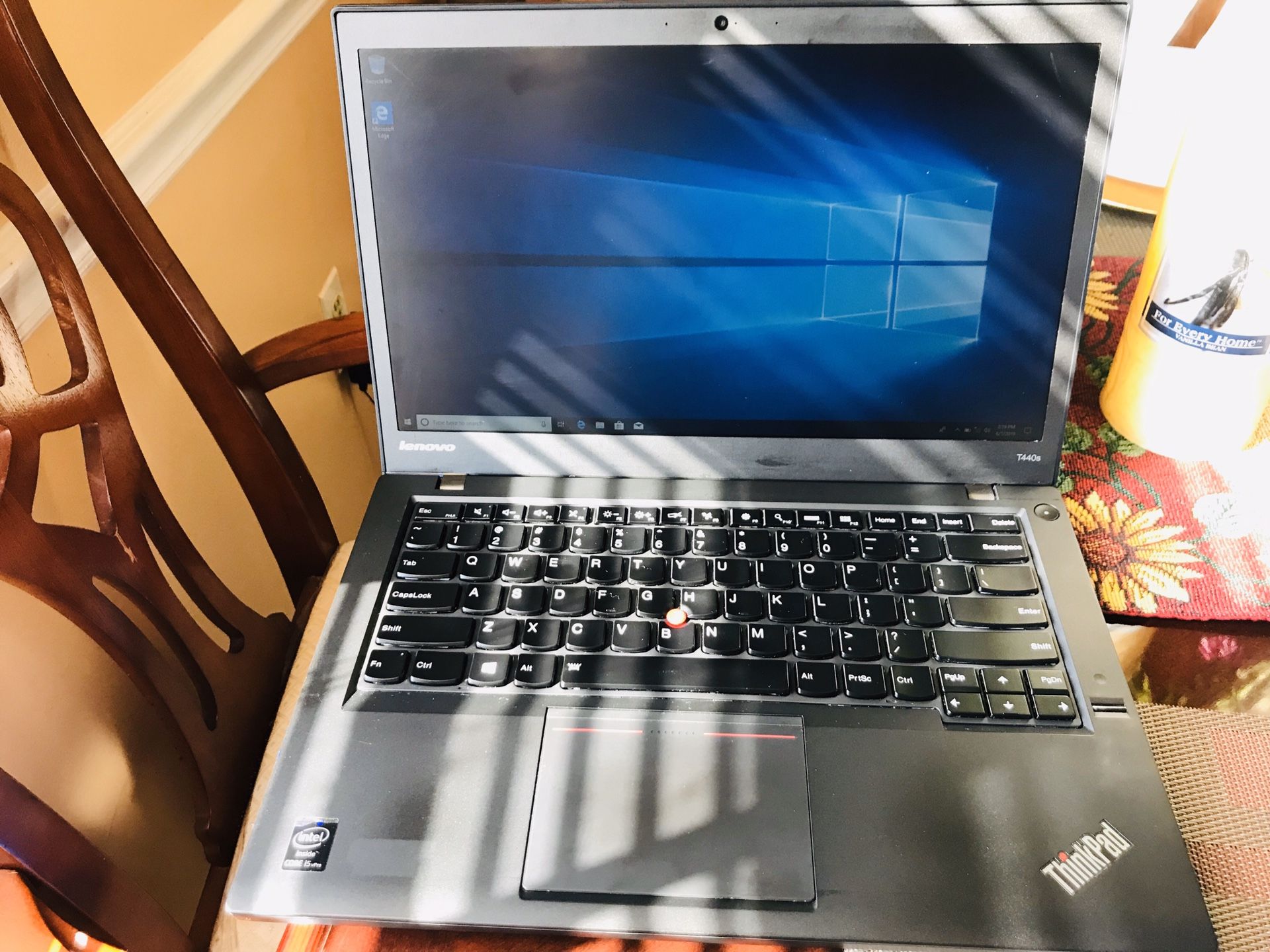 Lenovo ThinkPad TS440s Laptop 8GB RAM 250 GB SSD i5 processor