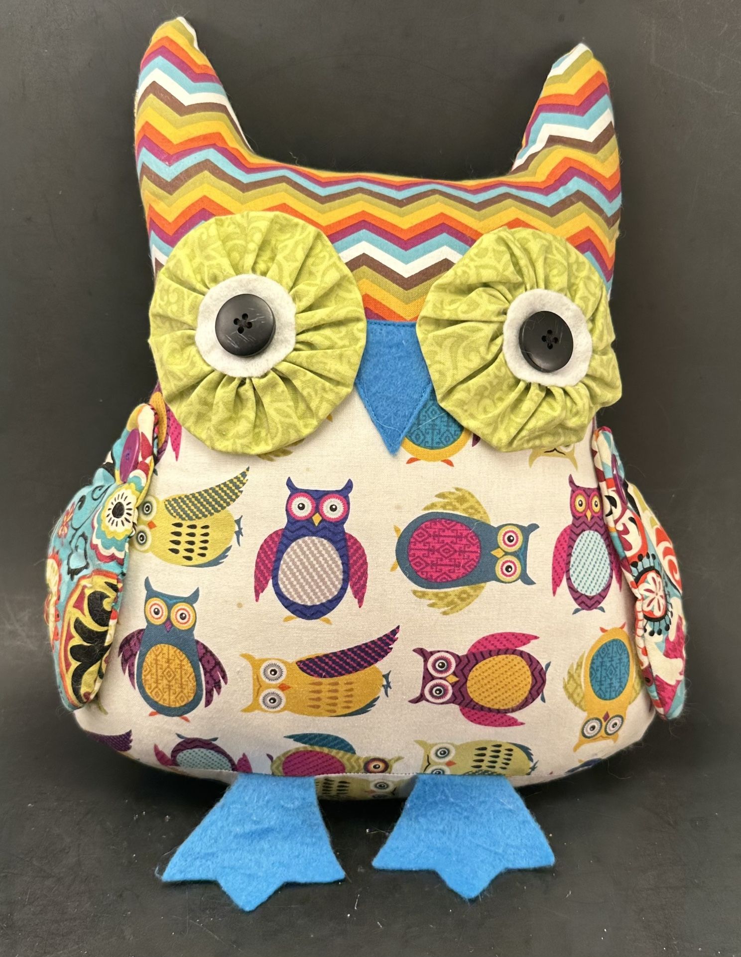 Adorable Handmade OWL THROW PILLOW Great In Any Room whimsical