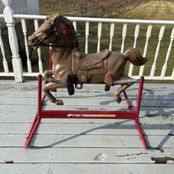 Hedstrom Vtg Childs Ride Bouncy Horse Rocking Spring 1960's Toy 