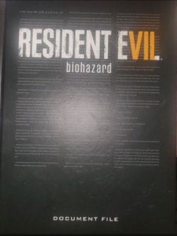 Rare resident evil 7 document file book