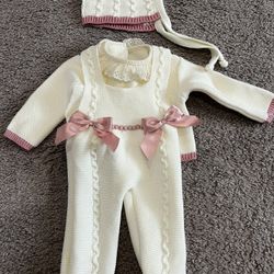Newborn Set , Going Home Set , Baby Girl Outfit 