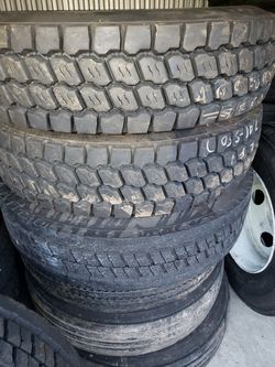Good used (virgin) 11R 22.5 drives and steer tires