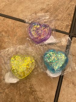 Squishy glitter hearts 💓