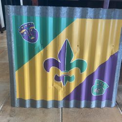 Mardi Gras Tin Art