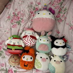 Hello Kitty and Sanrio Squishmallows 