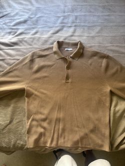 Zara Knit Long Sleeve Polo