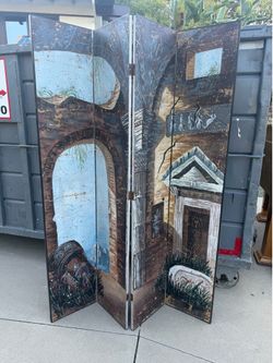 Mid Century Modern folding screen
