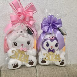 Graduation Plushies Available Hello Kitty , Kuromi , Mymelody 