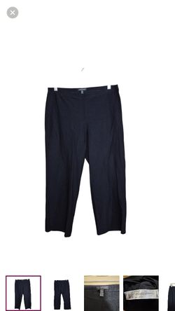 Eileen Fisher Pants Womens Small Petite Pull On Stretch Classic Everyday Black