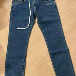 Virgil off-white blue jeans