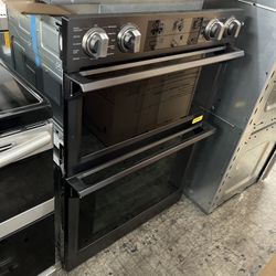 Samsung Black Stainless Microwave Oven Combo 30” Wide