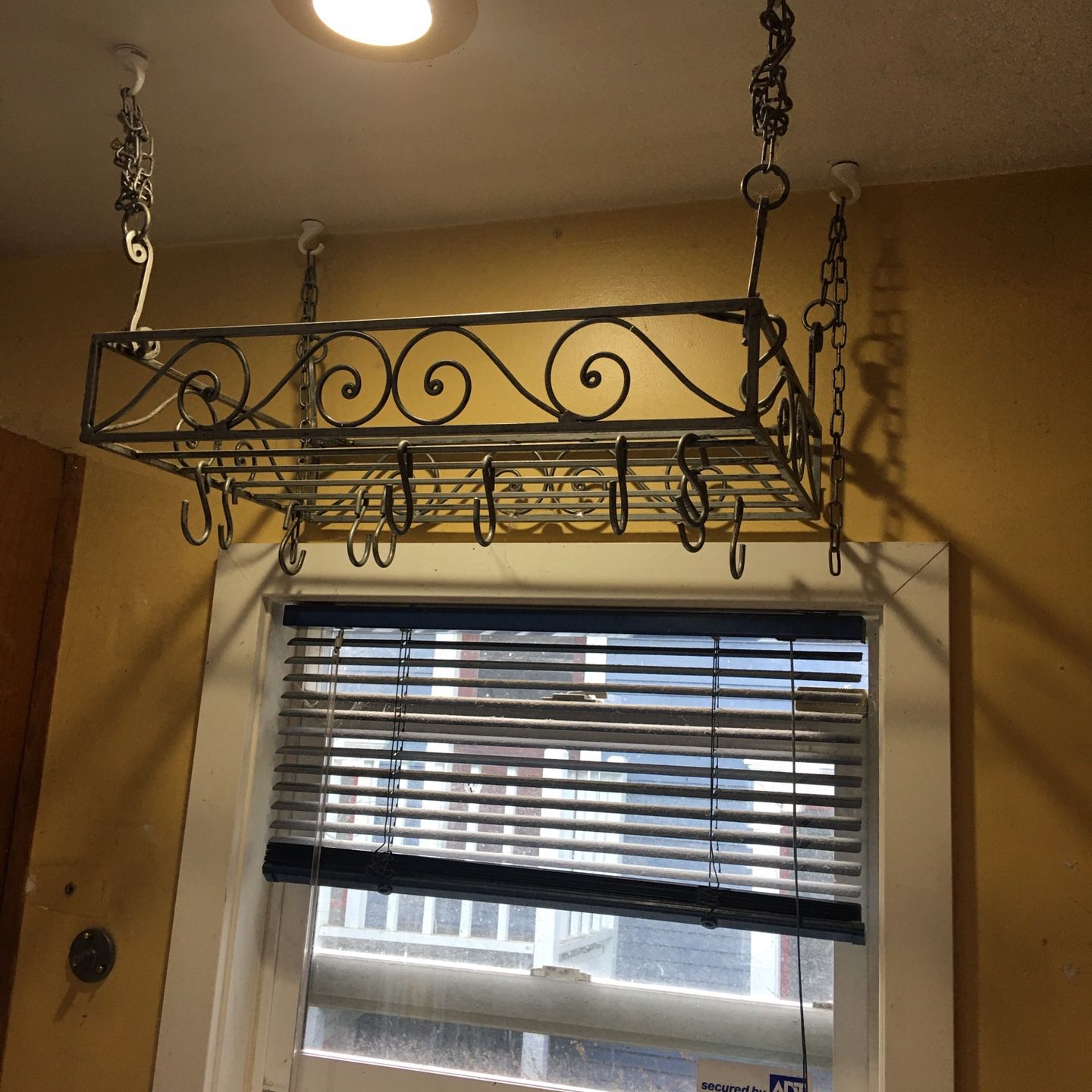 Super Awesome Drying Pot Rack Hanging Kitchen Decor And Storage Hooks