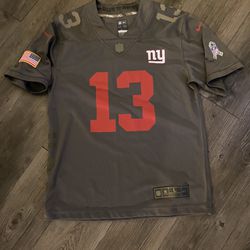 Odell Beckham Jr New York Giants Nike Salute to Service Limited Jersey - Olive