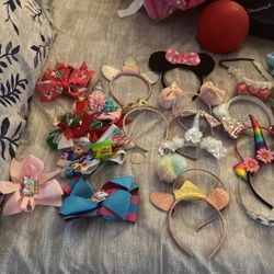 Girls Hair Bows And Head Bands