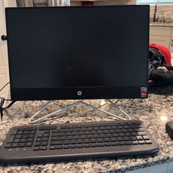 HP 22" Touch All-in-One Desktop, Ryzen 3 325OU, 8GB RAM, 1TB HDD, Black, Windows 11