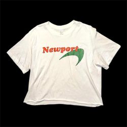 Newport Short Sleeve Tee Cropped Shirt Size M