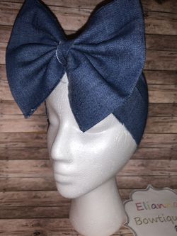 Denim Jeans print headband/ headwrap /bebe