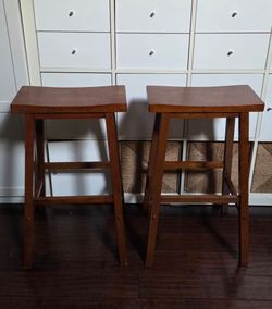 Wooden Counter Height Stool Set