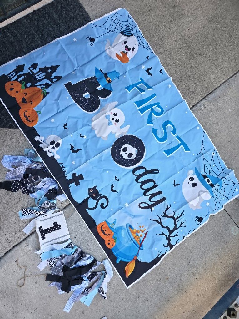 Halloween 1st Birthday Decor