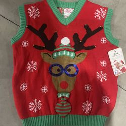 *NEW* Adult Ugly Christmas Vest-Size Medium