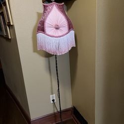 Vintage Floor Lamp With Victorian Style Shade