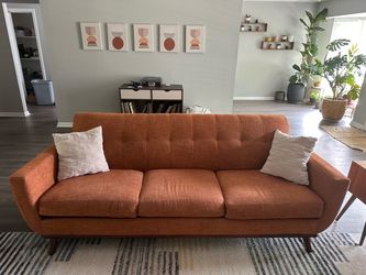 Modern Orange Couch