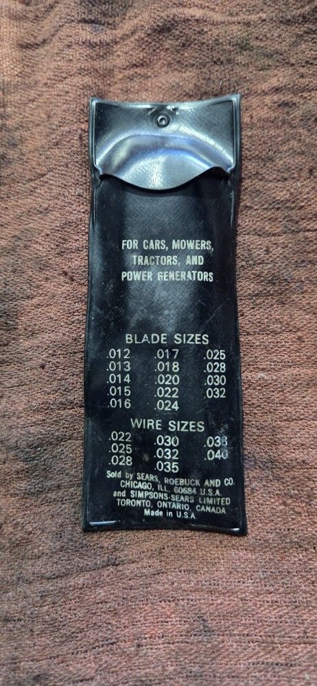 Sears Craftsman Ignition Gauge