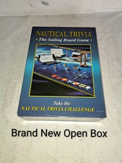 Brand New Open Box Nautical Trivia The Sailing Board Game (Is Complete Nothing Missing)