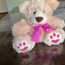 Teddy Bear, Kids of America Corp, Stuffed Animal, Brown, Fluffy, Soft,