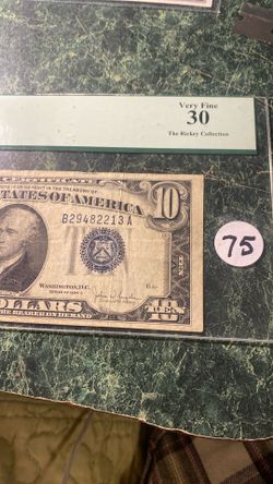 SILVER CERTIFICATE $10