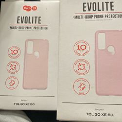 EVOLITE  PINK PHONE CASE TCL 30 XE 5G