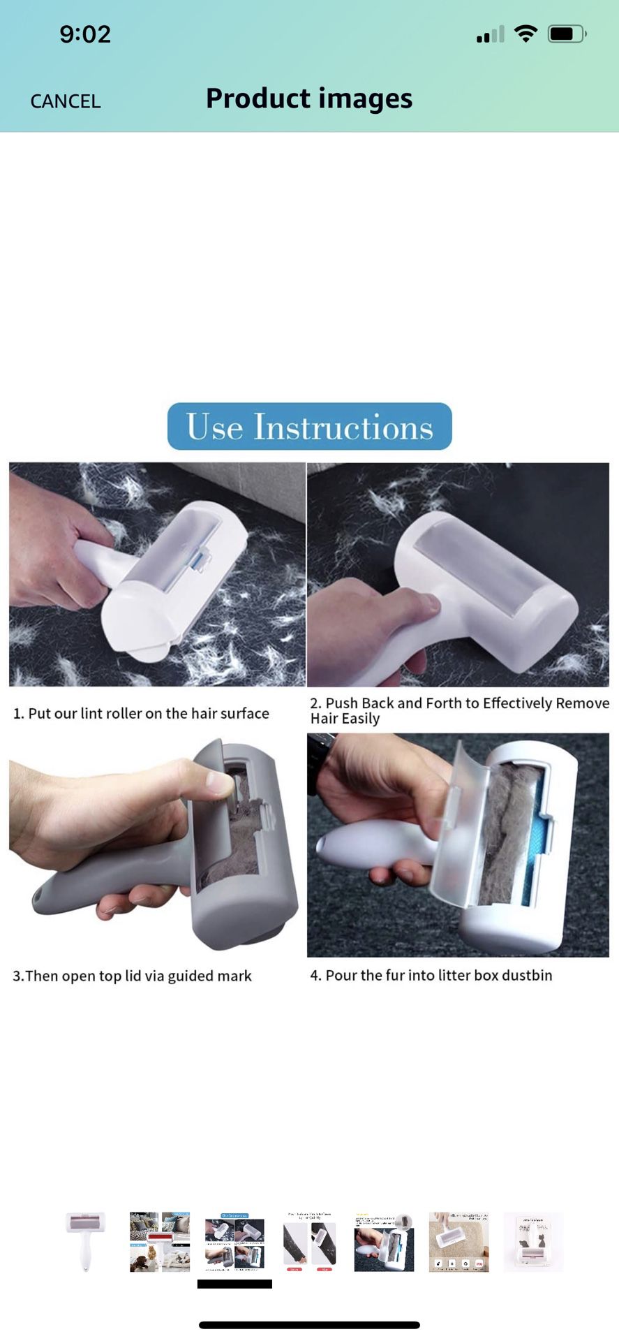 Pet Hair Remover Lint Rollers for Dogs Cats Hair Removing Self Cleaning Pet Dog Hair Remover Lint Brush Reusable Handy Perfect for Furniture Couch Ca