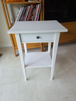 White nightstand