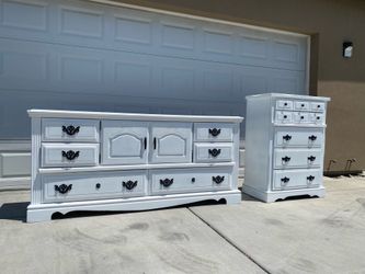 White Dresser Set