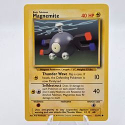 Magnemite Base Set Pokémon Card 53/102