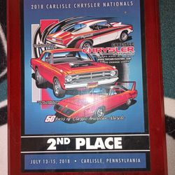 Chrysler Nationals Plaque