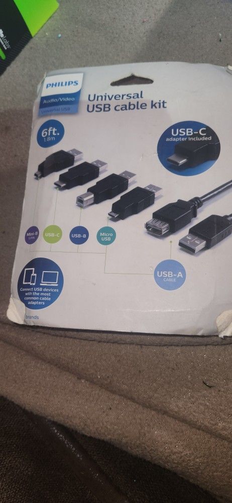 Brand New Philips Universal Usb Cable Kit