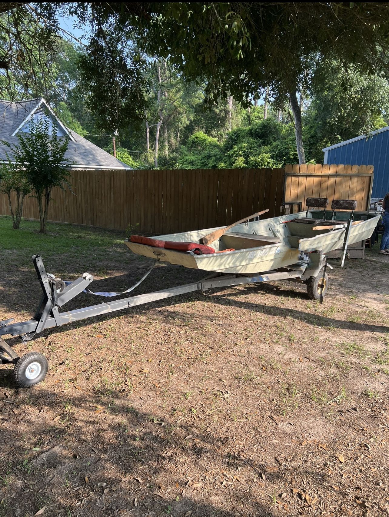 Aluminum Flat Bottom boat for Sale in New Caney, TX OfferUp