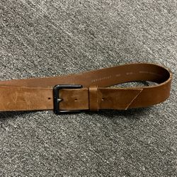 100% Full Grain Bovine Leather Boys Belt, Size 34