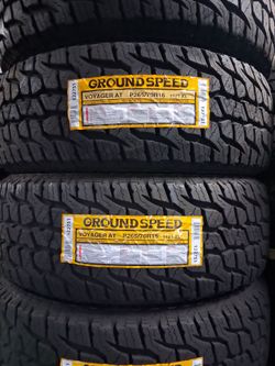 265-70-16 !!! GROUNDSPEED A/T !!! $470 LAS 4 LLANTAS MONTADAS Y BALANCEO INCLUIDO 👌