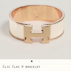 Hermes H Clasp Bracelet 